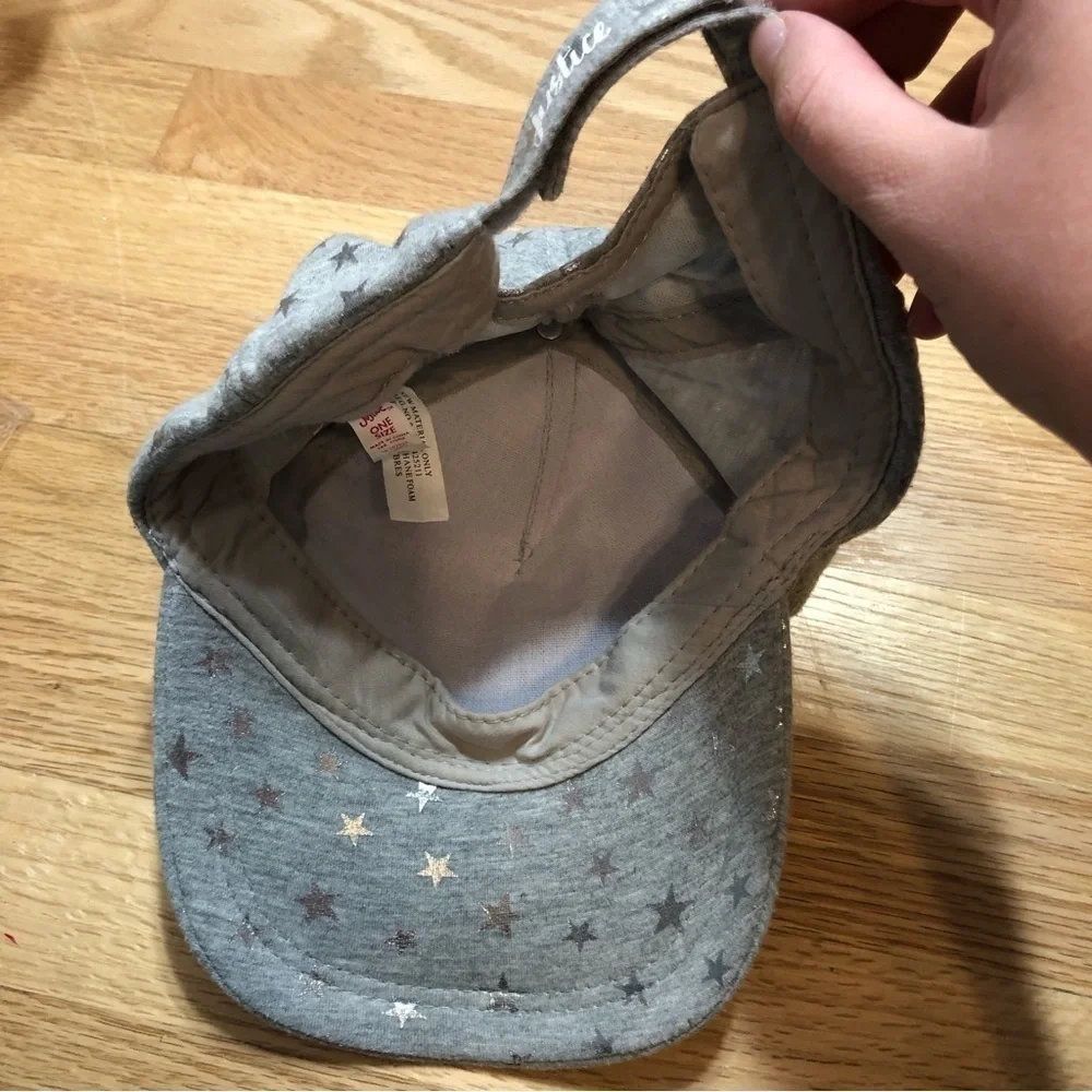 Justice Unicorn Gray Hat Girls Kids One Size